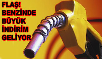 Benzine bir büyük indirim daha geliyor Benzine bir büyük indirim daha geliyor